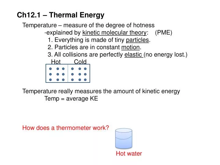 Ppt Ch12 1 Thermal Energy Powerpoint Presentation Free Download Id 3067599