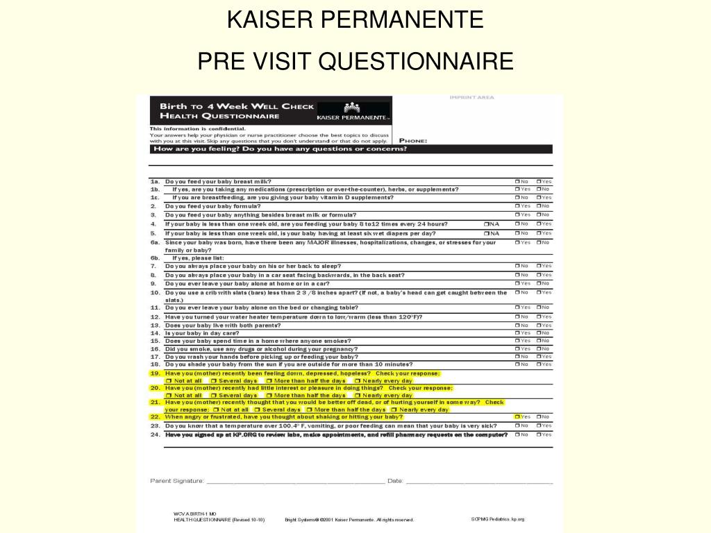 Kaiser Permanente Pre Hire Assessment Test PPT - Age Appropriate Risk Assessment PowerPoint Presentation, free