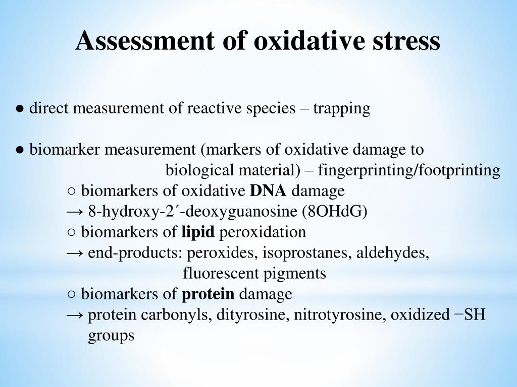 PPT - Biochemistry of free radicals, oxidative stress and aging ...