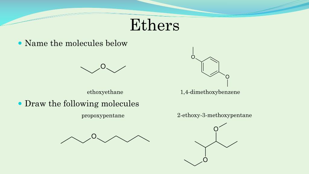 PPT - Nomenclature: Alcohols, Ethers, Alkyl Halides, Amines, Amides, and Nitro Groups PowerPoint ...