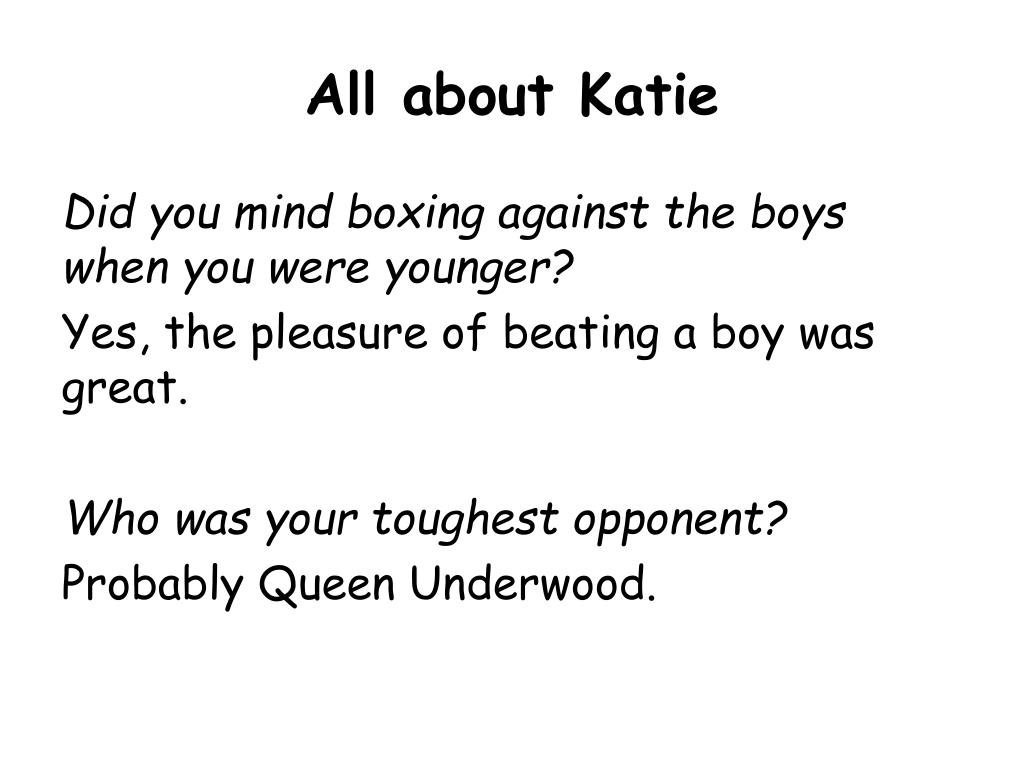 PPT - Katie Taylor PowerPoint Presentation, free download - ID:3069479