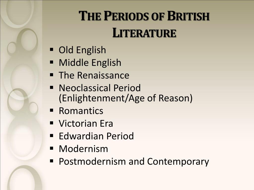 summary of british literature