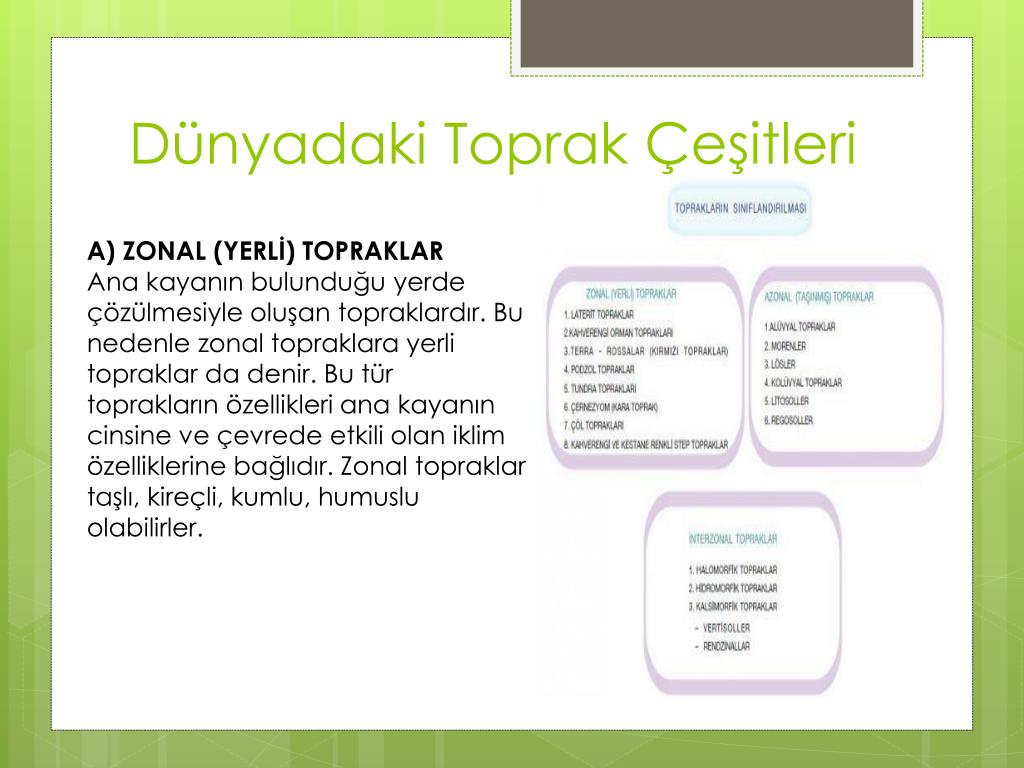 ppt dunyadaki toprak cesitleri ozellikleri ve siniflandirilmasi powerpoint presentation id 3069721