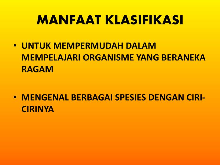 PPT - KLASIFIKASI MAKHLUK HIDUP PowerPoint Presentation 
