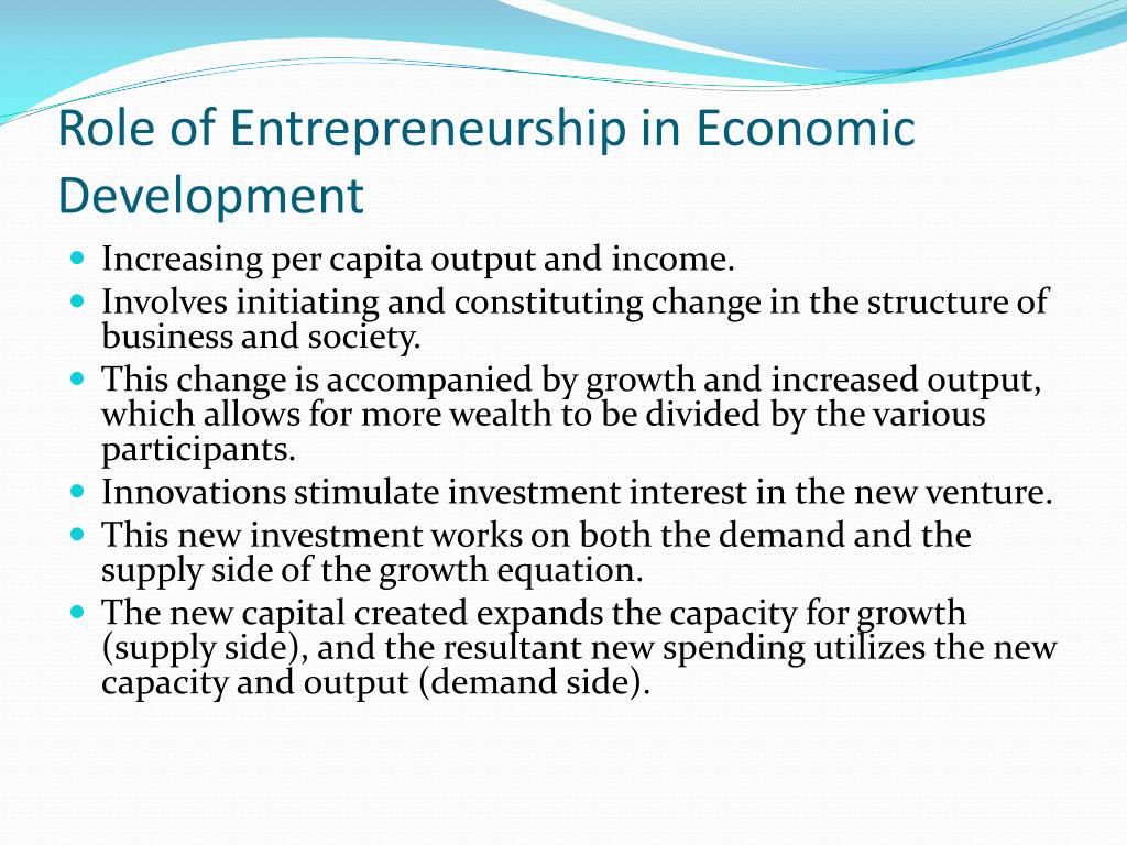 Explain The Role Of Entrepreneurship In Society PPT - The Nature and Importance of Entrepreneurs PowerPoint