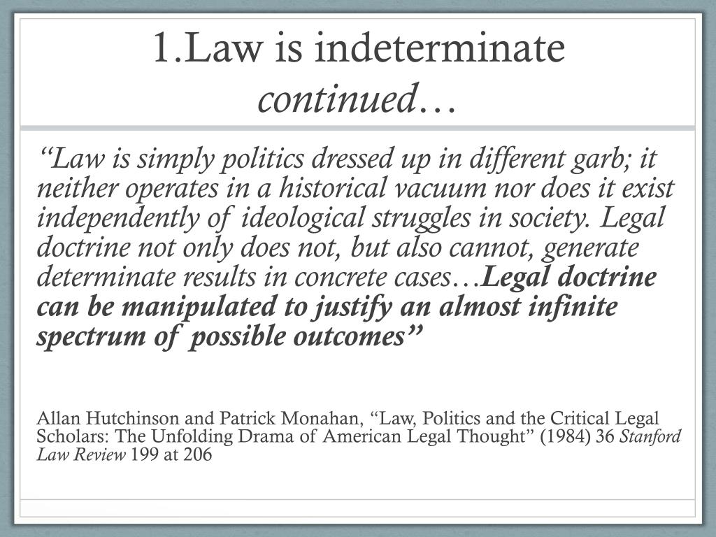PPT Critical legal studies, feminism and critical race theory