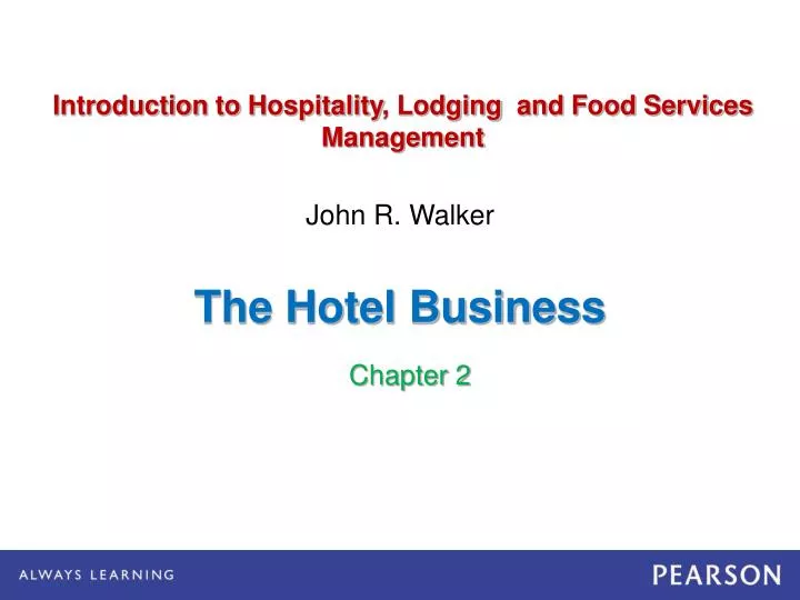 the hotel business n.