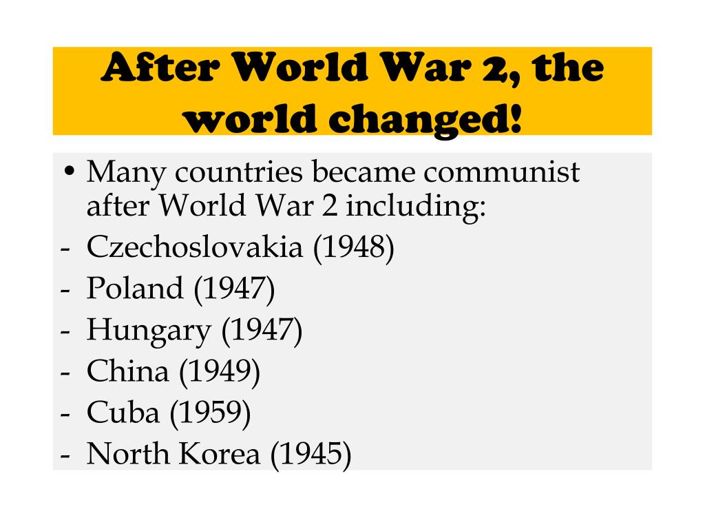 PPT - The Cold War 1945-1991 US vs Union of Soviet Socialist Republics ...