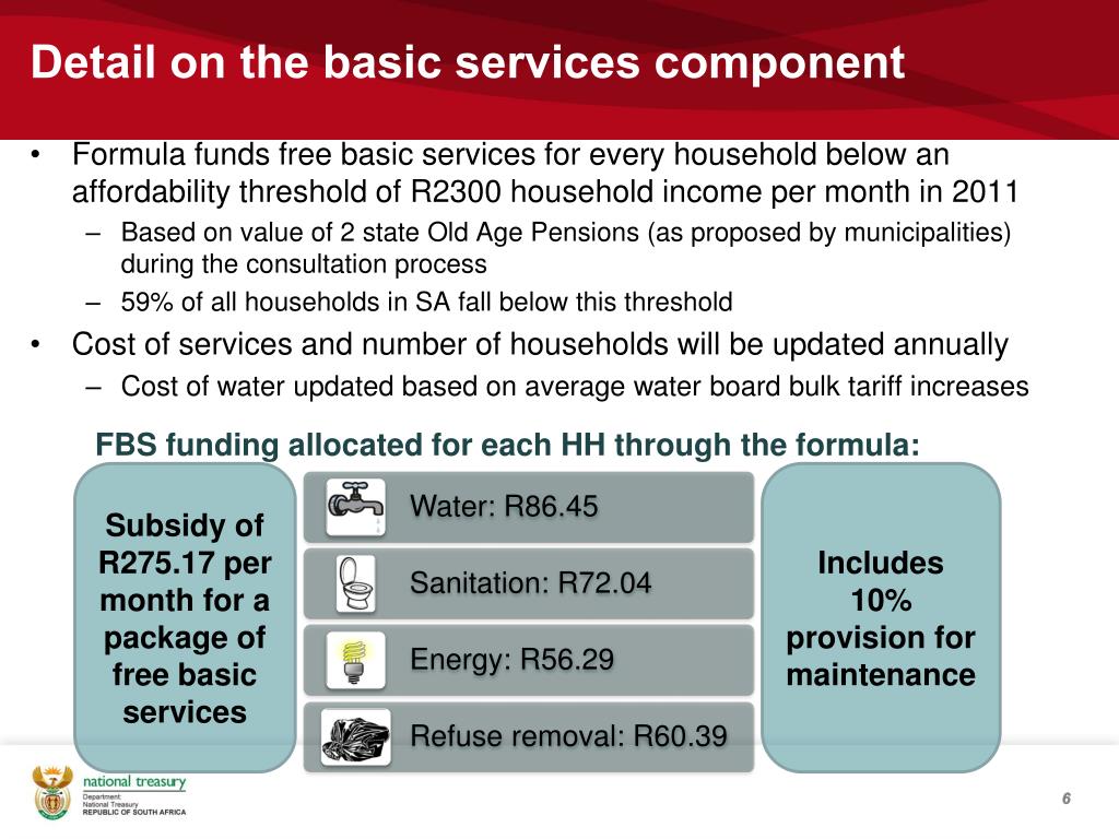 PPT - Transfers and Tariffs for Municipal Water Services PowerPoint ...
