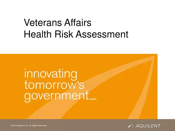 PPT - Veterans Affairs Health Risk Assessment PowerPoint Presentation ...