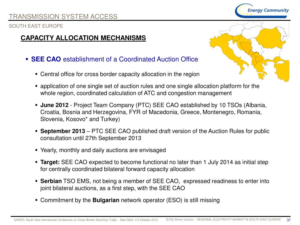 PPT Regional Electricity Market in SOUTHEAST EUROPE Simon Uzunov