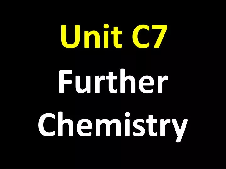 unit c7 n.