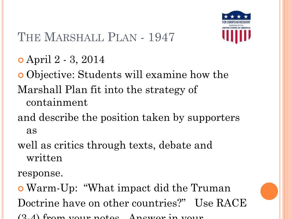 Ppt The Marshall Plan 1947 Powerpoint Presentation Free Download Id 3075695
