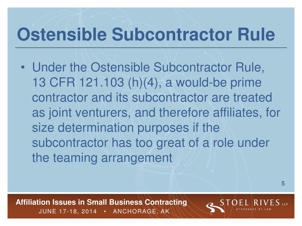 Ostensible Picture Example PPT - National 8(a) Association 2014 Summer Conference Presented by S ...