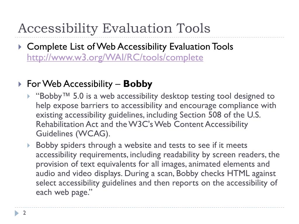 Ppt Accessibility Evaluation Powerpoint Presentation Free Download Id3076649 0270