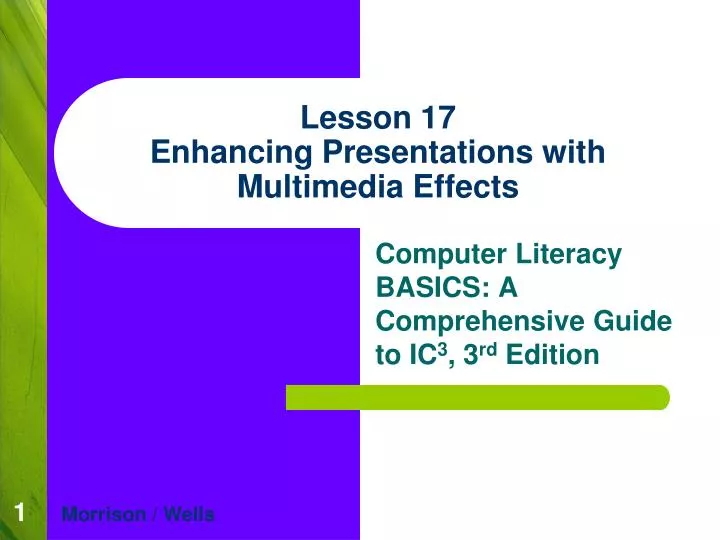 PPT Lesson 17 Enhancing Presentations with Multimedia Effects