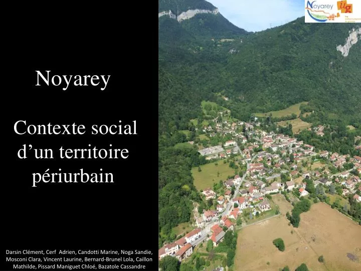 PPT - Noyarey Contexte social d’un territoire périurbain PowerPoint ...