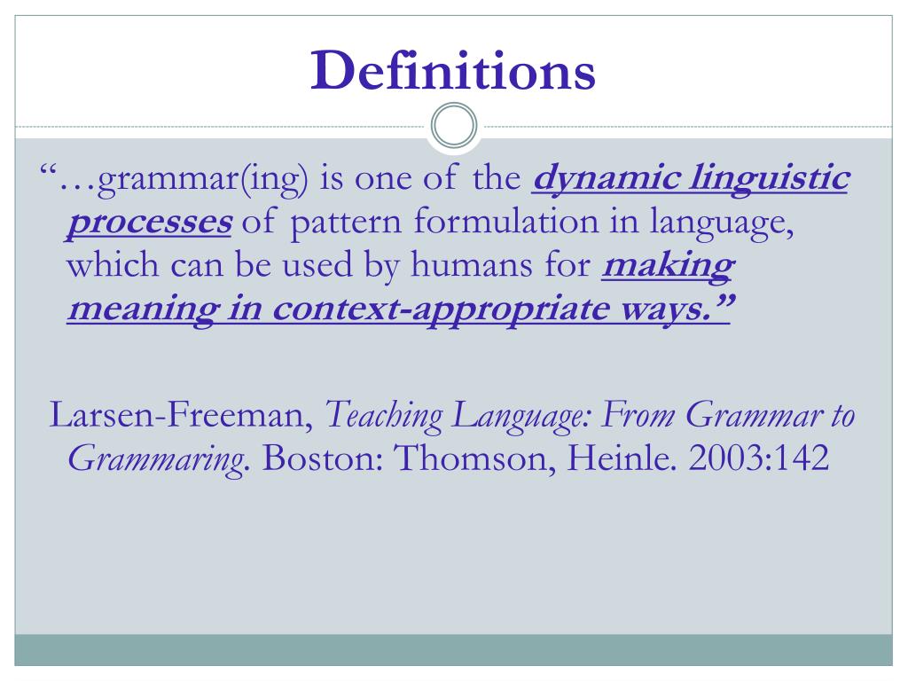 PPT - Teaching Grammar and Language Functions PowerPoint Presentation ...