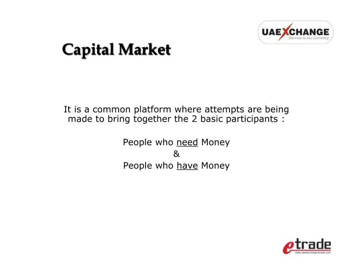 PPT - Capital Market PowerPoint Presentation, free download - ID:3079858