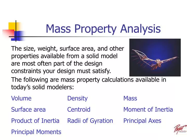 PPT - Mass Property Analysis PowerPoint Presentation, free download ...