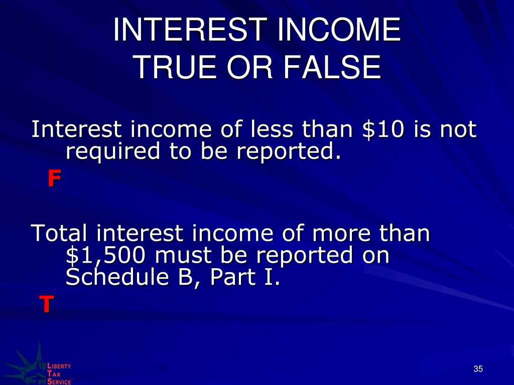 PPT - Liberty Tax Service Basic Income Tax Course Lesson 5 PowerPoint ...