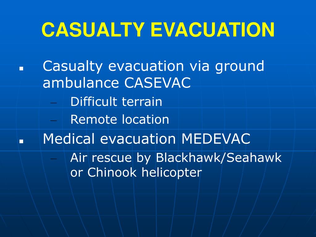 PPT MILITARY TRIAGE AND EVACUATION PARALLELS TO CIVILIAN SYSTEMS PowerPoint Presentation ID