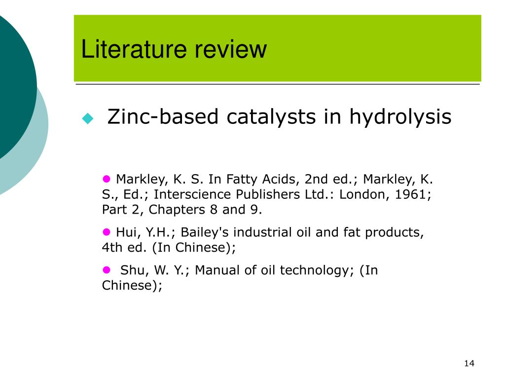 literature review on zinc