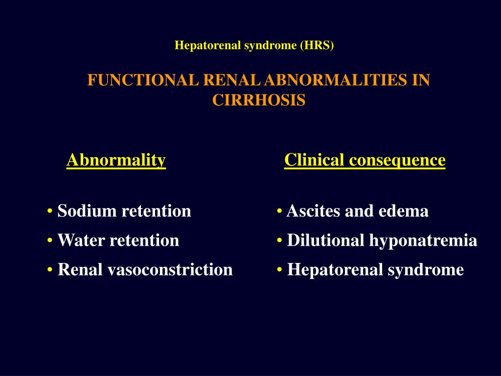 Ppt Hepatorenal Syndrome Powerpoint Presentation Free Download Id