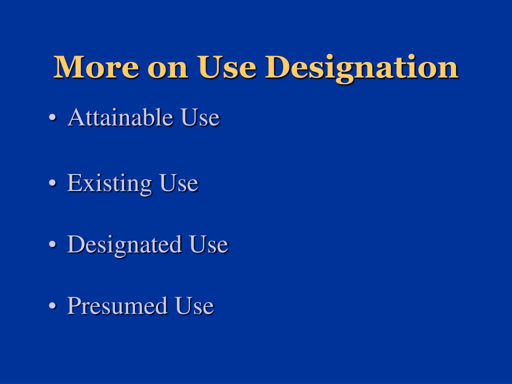 PPT Water Quality Standards 303(d) List Total Maximum Daily Loads 