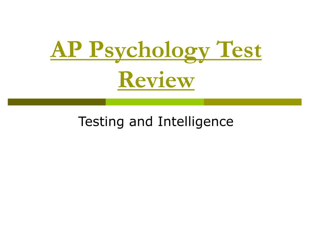 PPT AP Psychology Test Review PowerPoint Presentation, free download