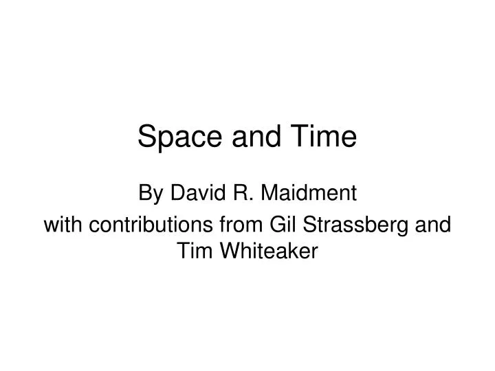 space and time n.