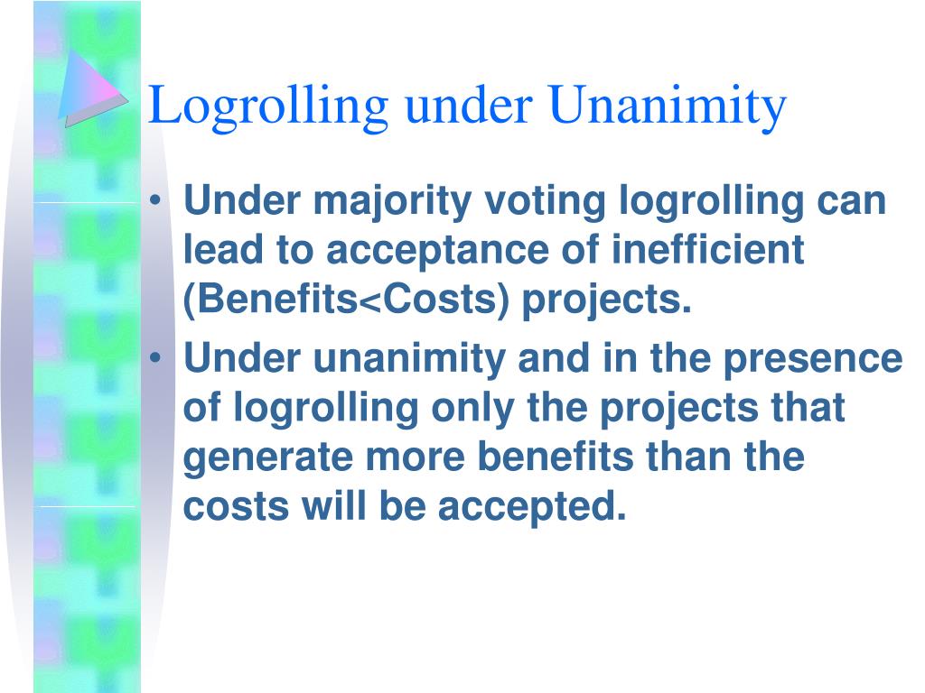 Porkbarrell And Log Rolling Graph PPT - Analyzing Political Economy: Institutions, Policies, and the ...