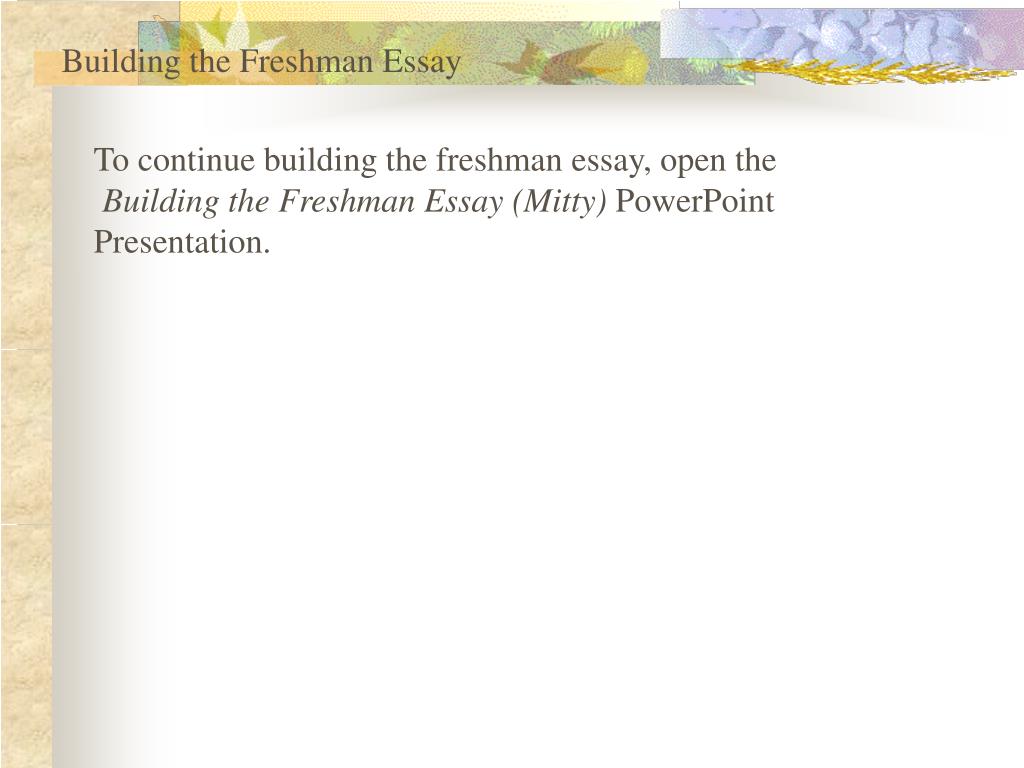freshman essay length