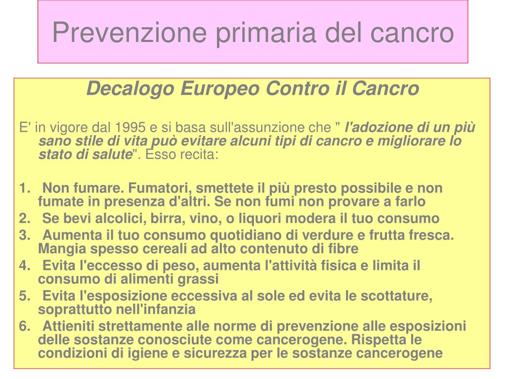 PPT - PREVENZIONE DELLE MALATTIE e PROMOZIONE DELLA SALUTE PowerPoint ...