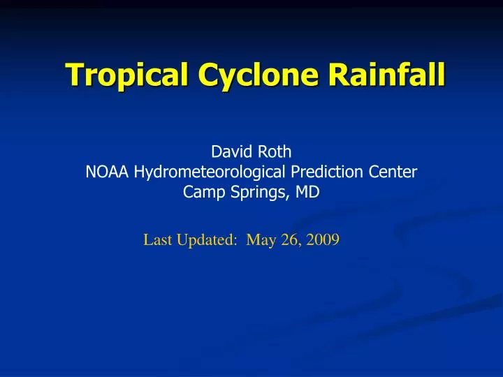 tropical cyclone rainfall n.