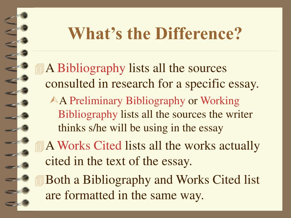 PPT - Bibliographies and Works Cited Lists PowerPoint Presentation ...