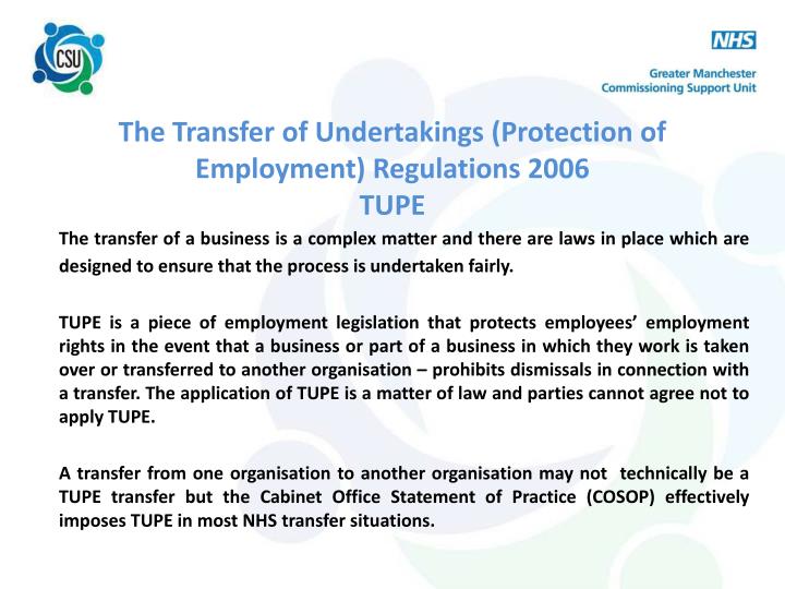 PPT EMPLOYEE TRANSFERS FROM SENDER TO RECEIVER ORGANISATIONS April