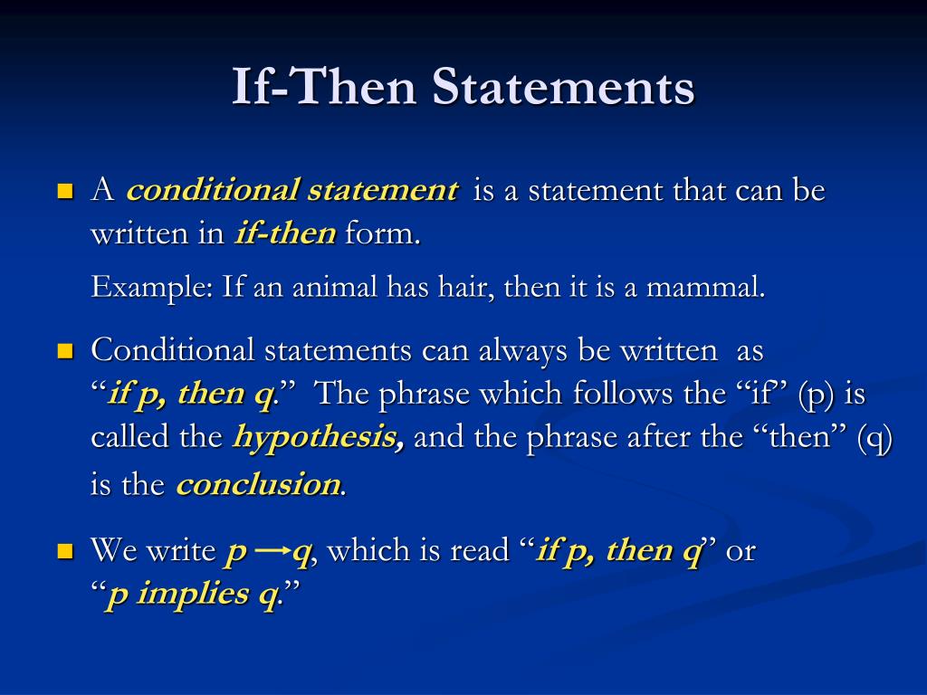 PPT - 277.277 Analyze Conditional Statements PowerPoint Presentation