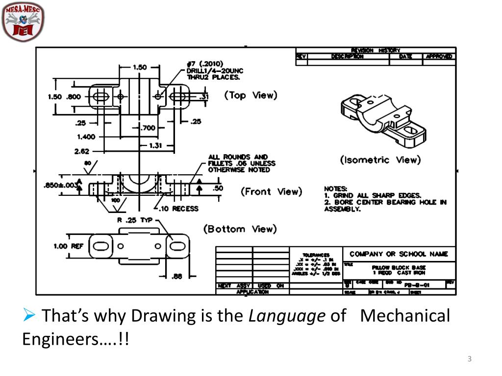 engineering drawing presentation