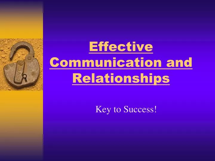 relationship communication presentation