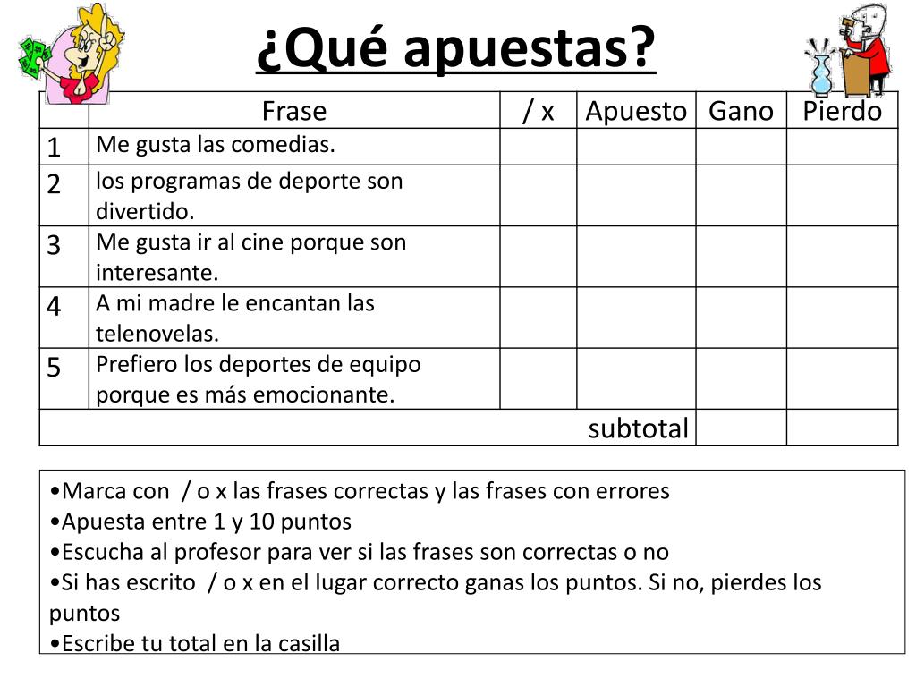Apuestas a Tu Gusto en Español