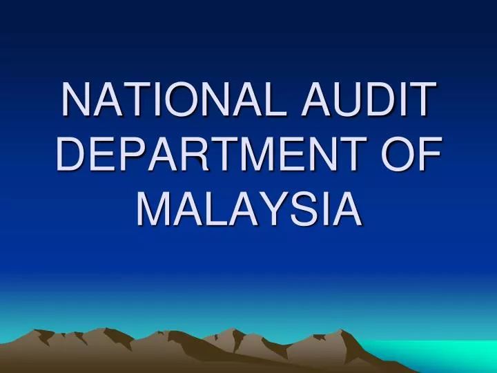 national audit department malaysia