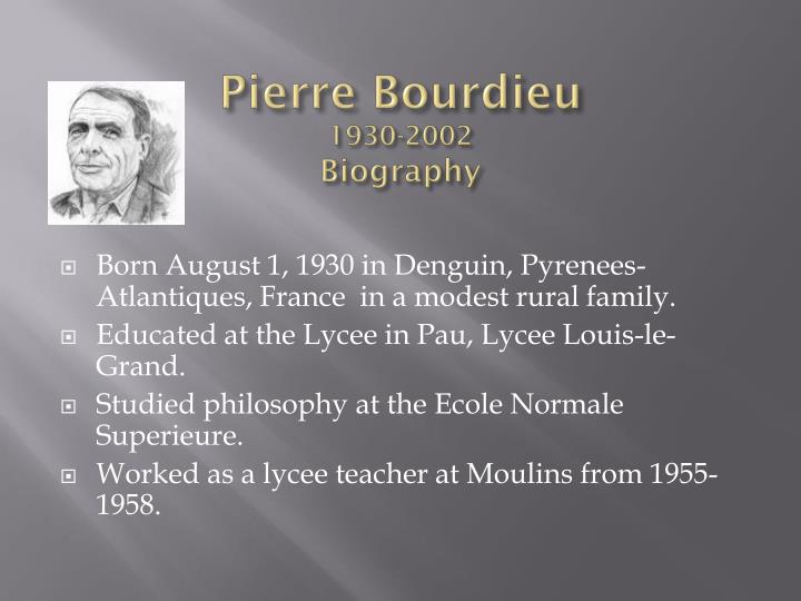 Distinction by Pierre Bourdieu Distinction by Pierre Bourdieu