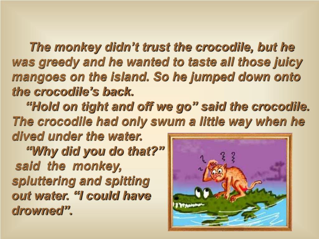 PPT - The Monkey and the Crocodile PowerPoint Presentation, free ...