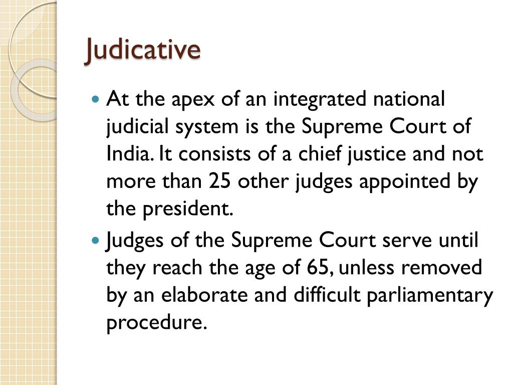 Judicative Paper PPT - Konstitusi & Struktur Pemerintahan India PowerPoint Presentation ...