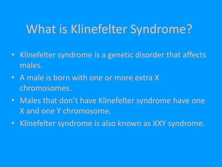 PPT - Klinefelter Syndrome PowerPoint Presentation - ID:3085615