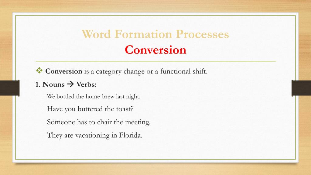 PPT - Word Formation PowerPoint Presentation, free download - ID:3085756
