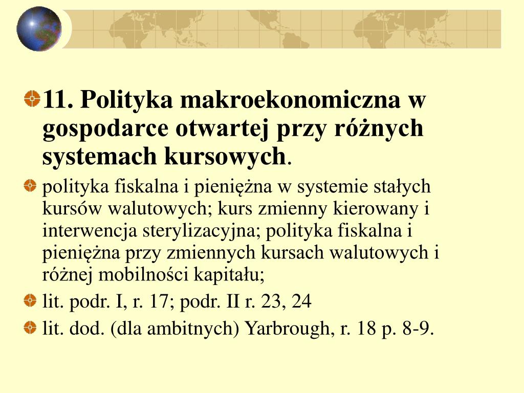 PPT - Międzynarodowe stosunki ekonomiczne cz. I PowerPoint Presentation