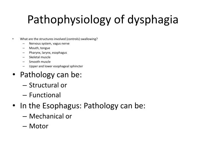 PPT - Dysphagia PowerPoint Presentation - ID:3086879