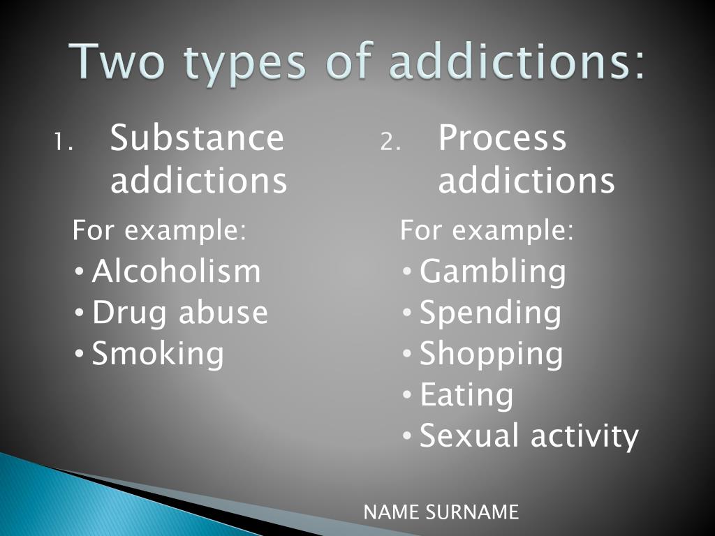 powerpoint presentation of addiction